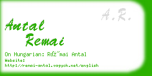 antal remai business card